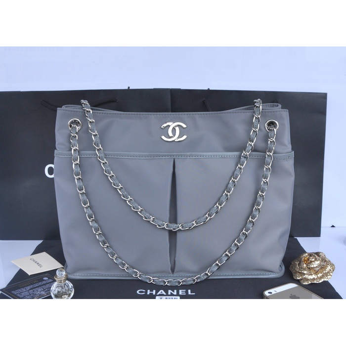 2014 Chanel Shoulder Bag PVC A66395 Grey