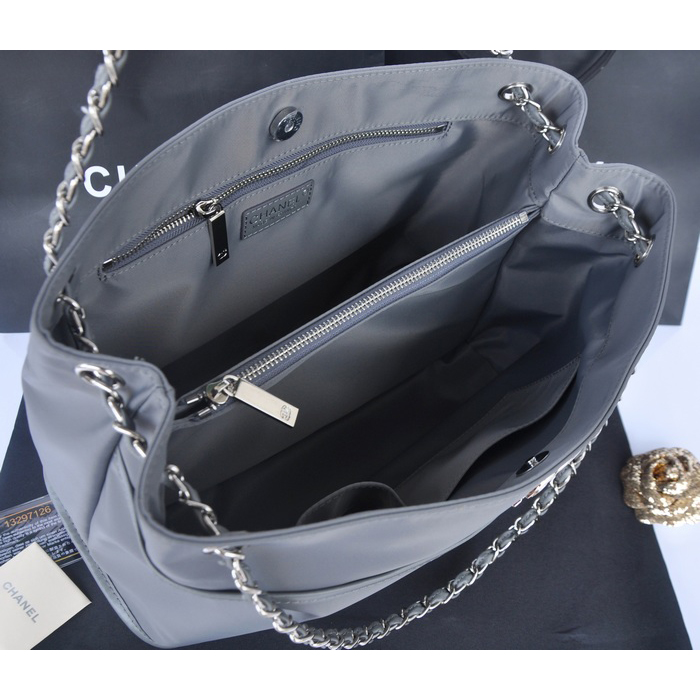 2014 Chanel Shoulder Bag PVC A66395 Grey