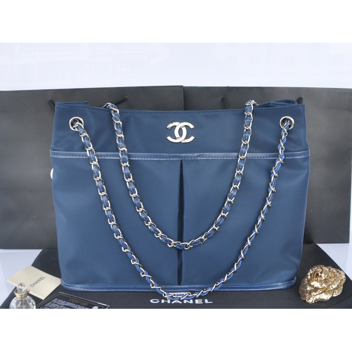 2014 Chanel Shoulder Bag PVC A66395 Royalblue