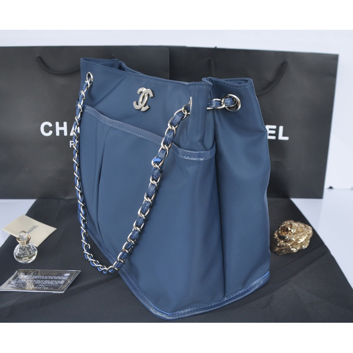 2014 Chanel Shoulder Bag PVC A66395 Royalblue