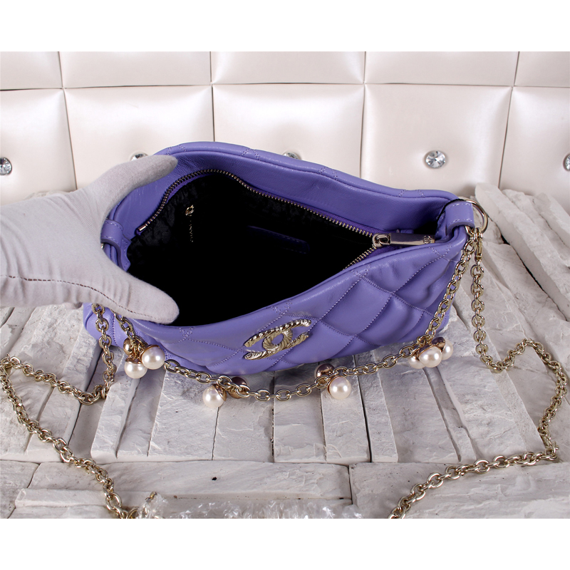 2014 Chanel Shoulder Bag Sheepskin Leather A11048 Lavender