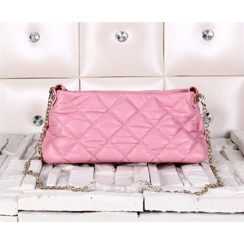 2014 Chanel Shoulder Bag Sheepskin Leather A11048 Pink