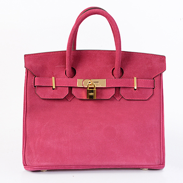 2014 Hermes Birkin 30CM Tote Bag Peach Nubuck Leather H30 Gold hardware