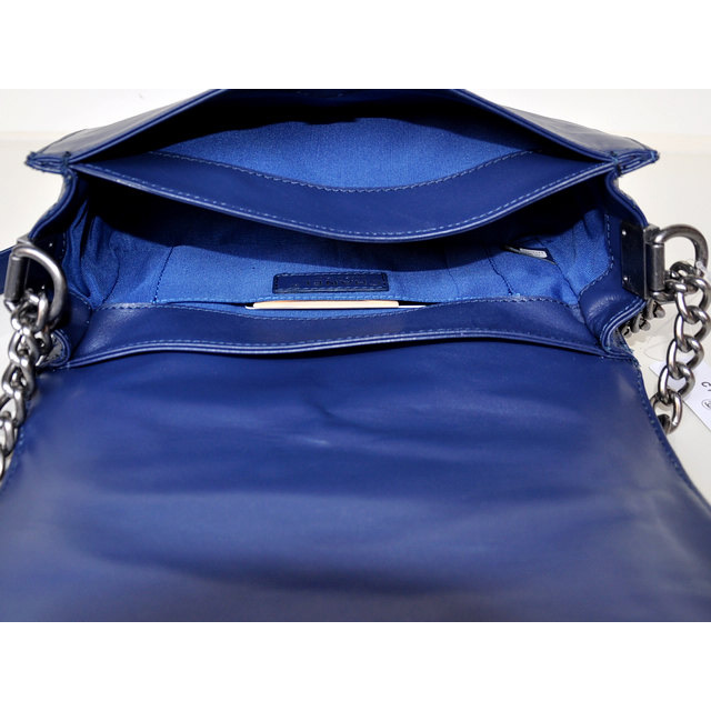 2014 Le Boy Chanel Flap Shoulder Bag in Calfskin Leather A67919 Blue