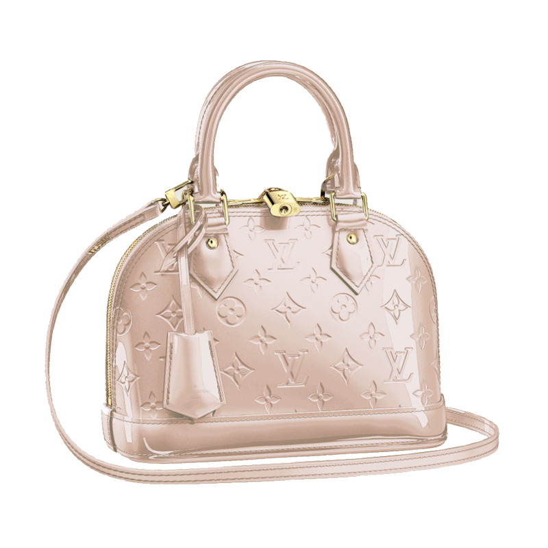 2014 Louis Vuitton Alma BB LG MONOGRAM VERNIS M90064