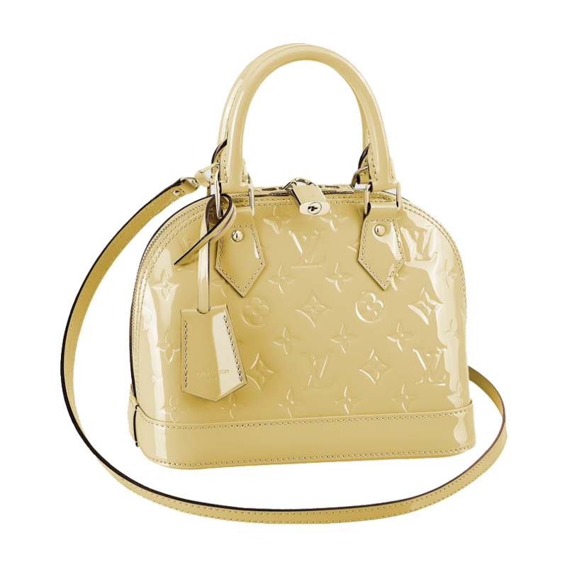 2014 Louis Vuitton Alma BB LG MONOGRAM VERNIS M90104