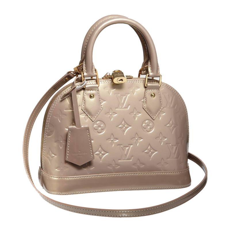 2014 Louis Vuitton Alma BB LG MONOGRAM VERNIS M91752