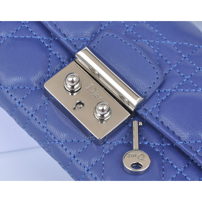 2014 Miss Dior Original leather wallet 3402 in Royalblue