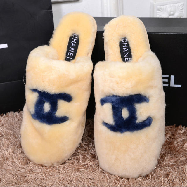 2014 New Arrivals Chanel Winter Plush slippers shoes