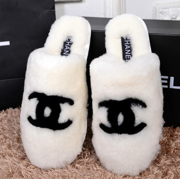 2014 New Arrivals Chanel Winter Plush slippers shoes