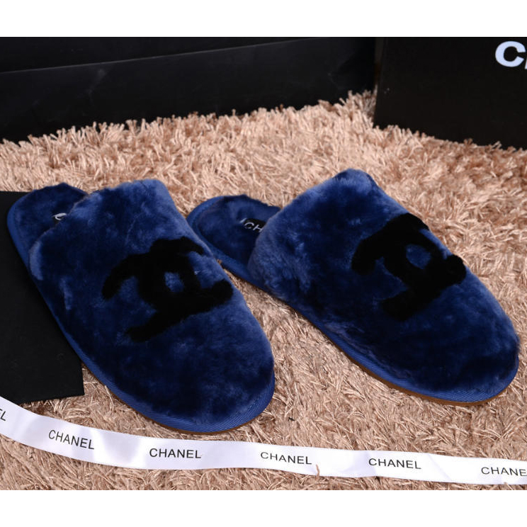 2014 New Arrivals Chanel Winter Plush slippers shoes