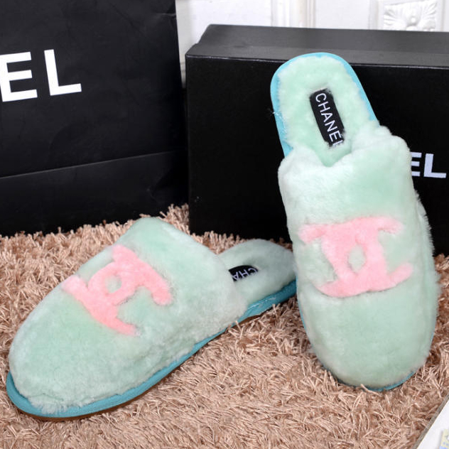 2014 New Arrivals Chanel Winter Plush slippers shoes