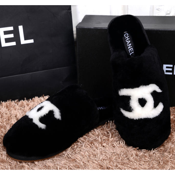 2014 New Arrivals Chanel Winter Plush slippers shoes