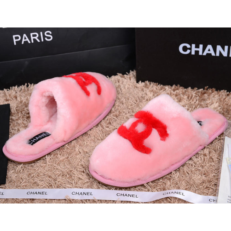 2014 New Arrivals Chanel Winter Plush slippers shoes