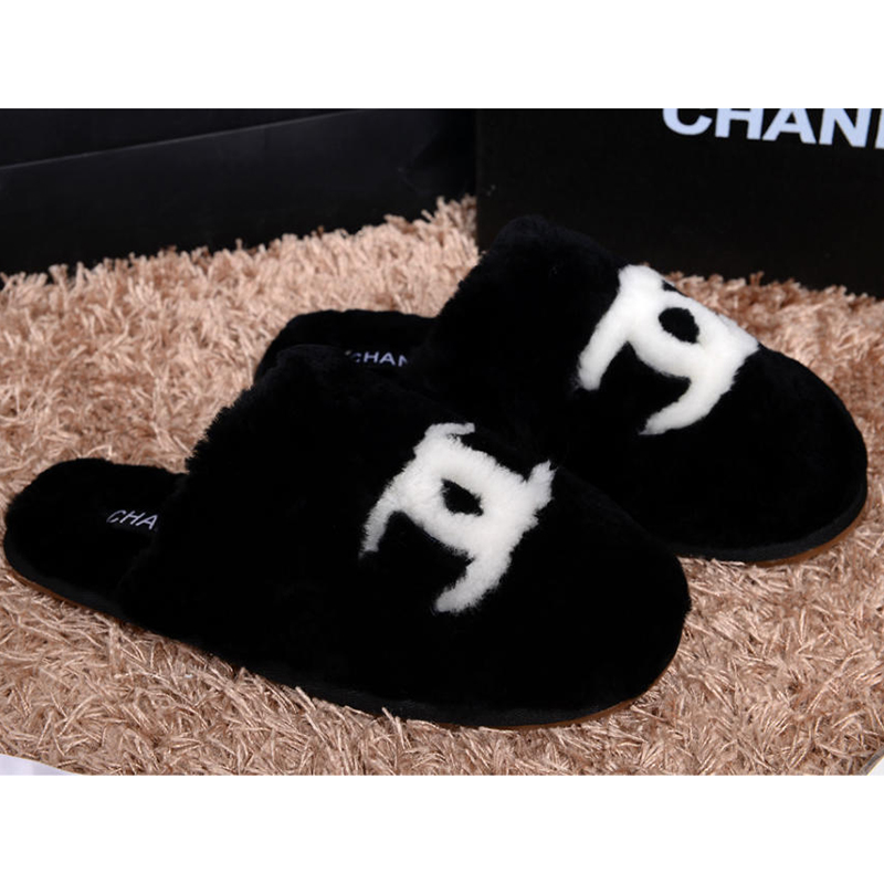 2014 New Arrivals Chanel Winter Plush slippers shoes