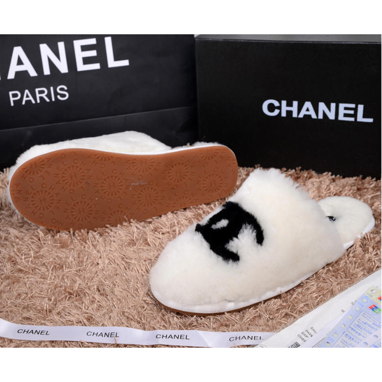 2014 New Arrivals Chanel Winter Plush slippers shoes