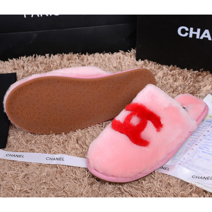 2014 New Arrivals Chanel Winter Plush slippers shoes