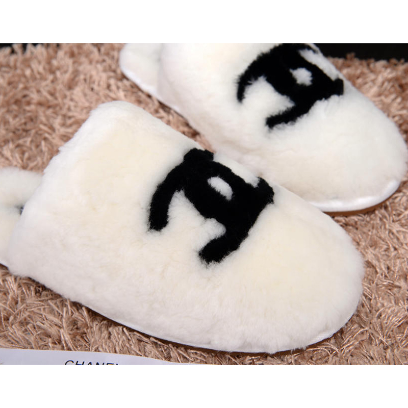 2014 New Arrivals Chanel Winter Plush slippers shoes