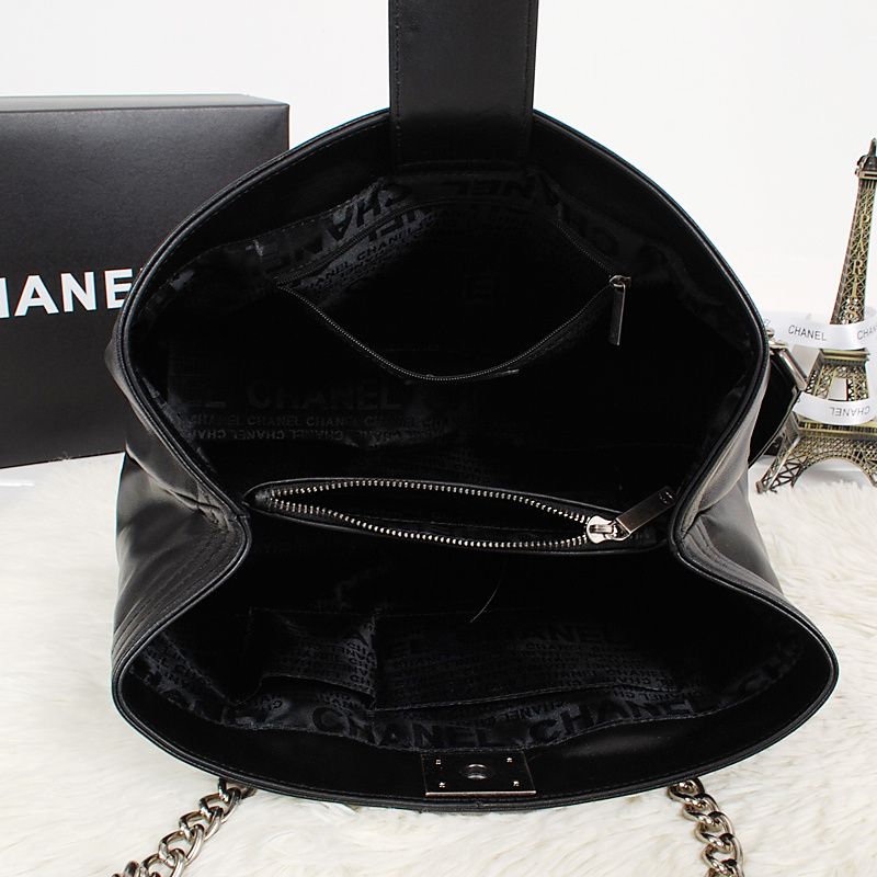 2014 Newest Boy Chanel Shoulder Bag Nappa Leather A4046 Black