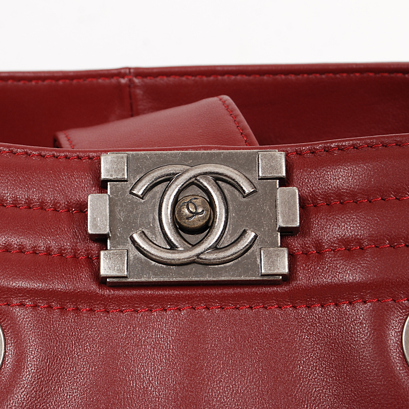 2014 Newest Boy Chanel Shoulder Bag Nappa Leather A4046 Burgundy