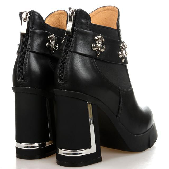 2014 chrome hearts Winter High-heeled boots