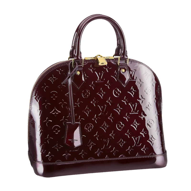 2014 louis vuitton Alma MM LG MONOGRAM VERNIS M90024