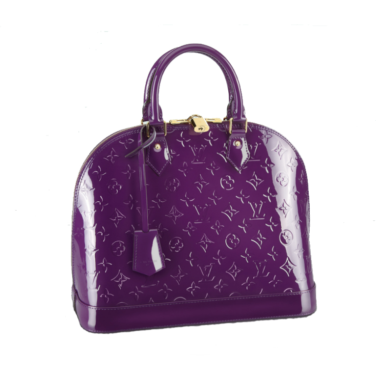 2014 louis vuitton Alma MM LG MONOGRAM VERNIS M90099