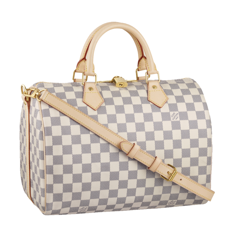 2014 louis vuitton Speedy Bandouliere 30 DAMIER AZUR N41001