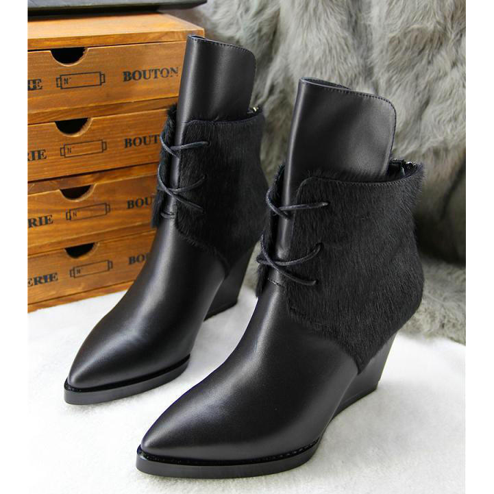 2015 Alexander women Horsehair boots