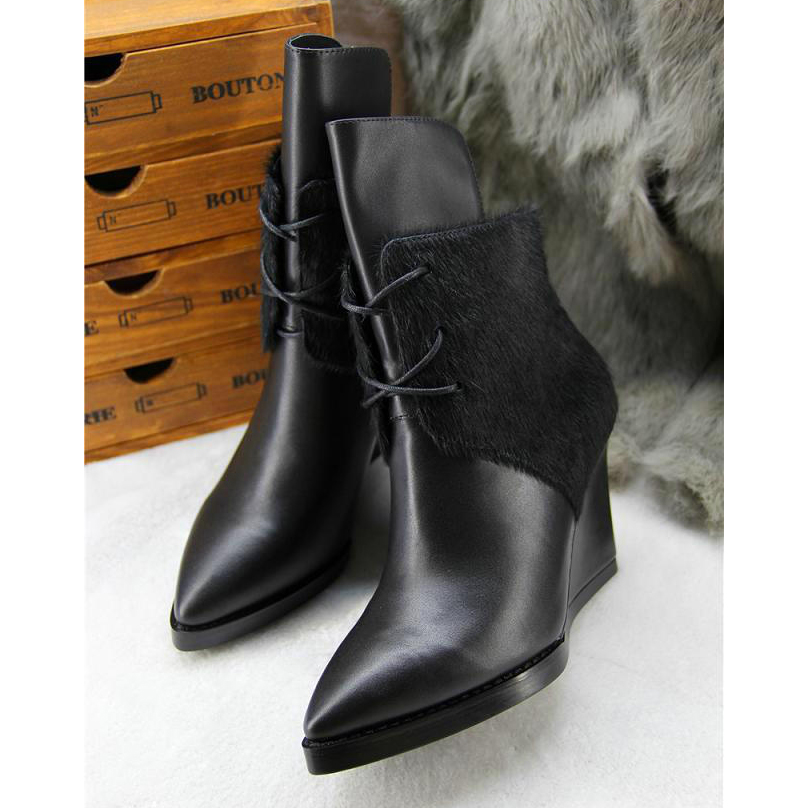 2015 Alexander women Horsehair boots