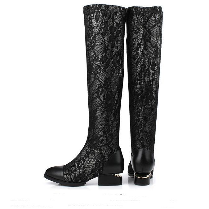 2015 Alexander women Stretch lace Boots