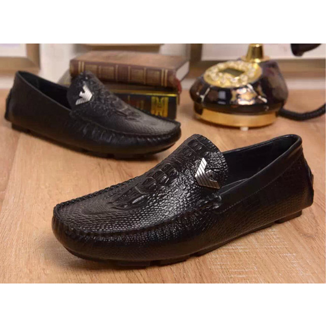 2015 Armani men Crocodile stripes casual shoes