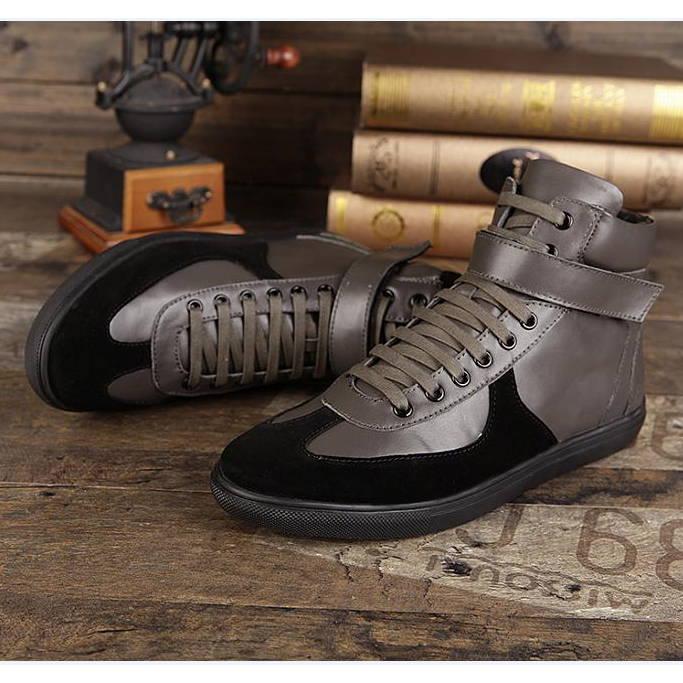 2015 Burberry men Nubuck high-top casual Boots