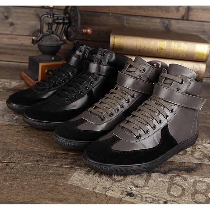 2015 Burberry men Nubuck high-top casual Boots