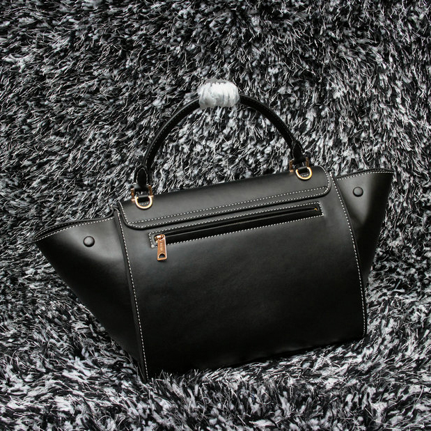 2015 Celine Trapeze Bag Original Leather C3345 Black