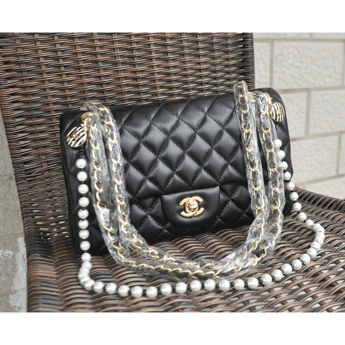 2015 Chanel 2.55 Series Bags Sheepskin Leather 1112 Black