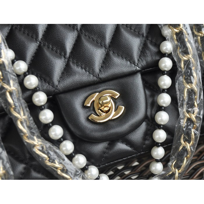 2015 Chanel 2.55 Series Bags Sheepskin Leather 1112 Black