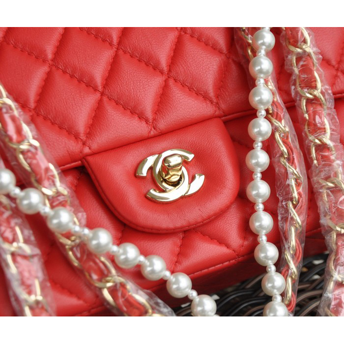 2015 Chanel 2.55 Series Bags Sheepskin Leather 1112 Red