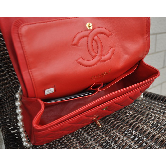 2015 Chanel 2.55 Series Bags Sheepskin Leather 1112 Red