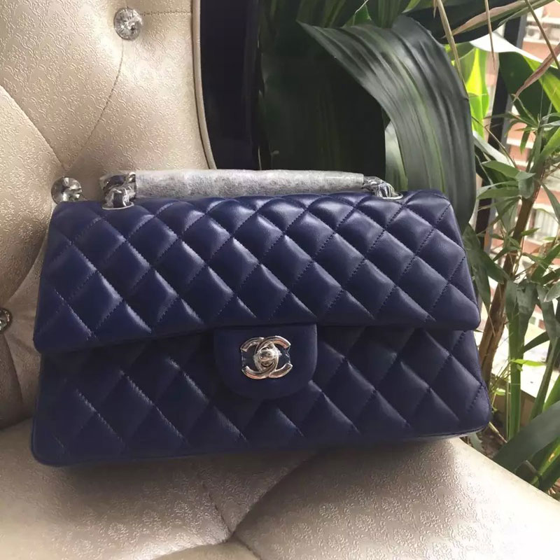 2015 Chanel 2.55 Series Flap Bag Original Sheepskin Leather 1112 Blue