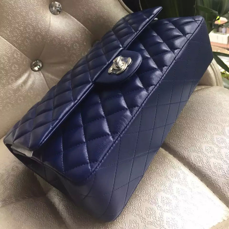 2015 Chanel 2.55 Series Flap Bag Original Sheepskin Leather 1112 Blue