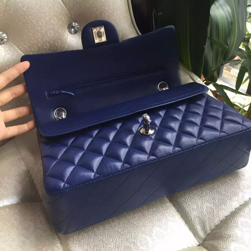 2015 Chanel 2.55 Series Flap Bag Original Sheepskin Leather 1112 Blue