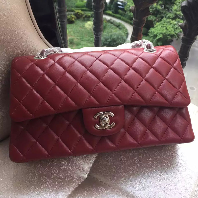 2015 Chanel 2.55 Series Flap Bag Original Sheepskin Leather 1112 Claret