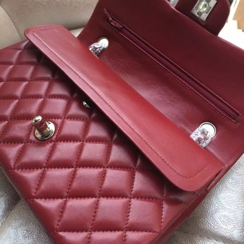 2015 Chanel 2.55 Series Flap Bag Original Sheepskin Leather 1112 Claret