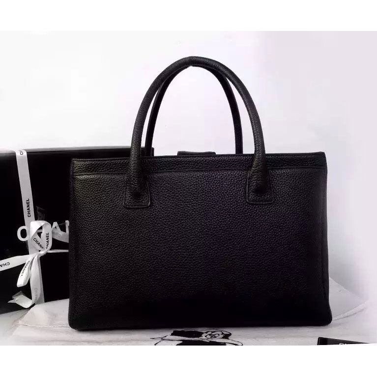 2015 Chanel Black Original leather Tote Shoulder Bag A67007