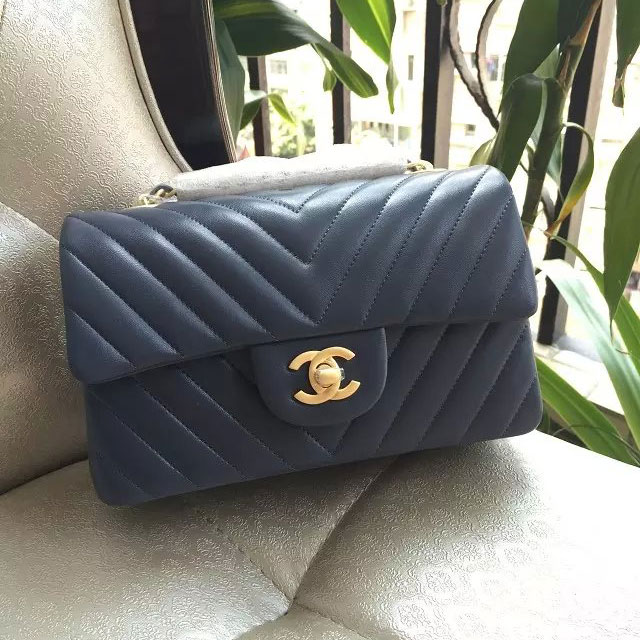 2015 Chanel Classic Flap Bags Original leather A1116 in Grey with Gold