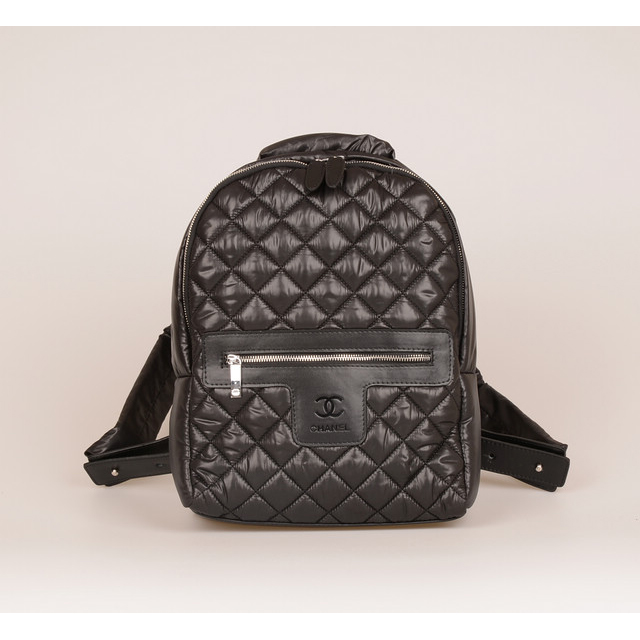 2015 Chanel Coco Cocoon Backpack A69120 Black