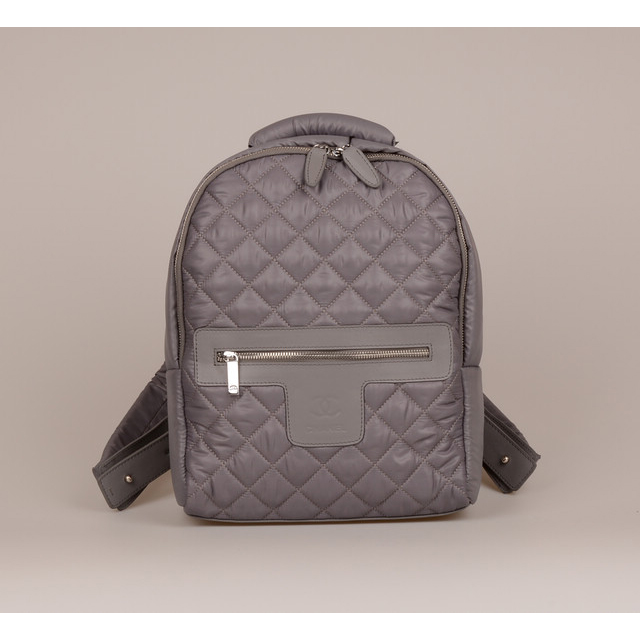 2015 Chanel Coco Cocoon Backpack A69120 Grey