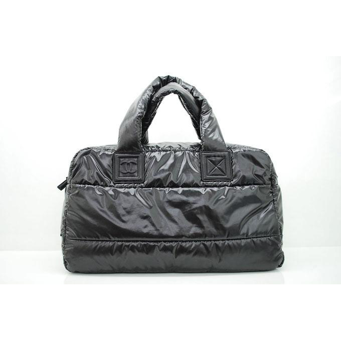 2015 Chanel Coco Cocoon Satchel Bag Sheepskin A36031 Black