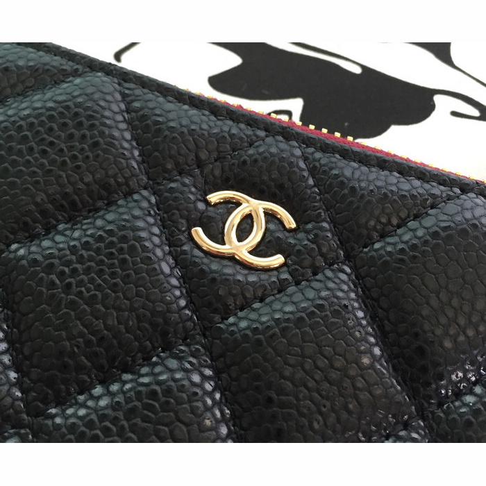 2015 Chanel Computer Bag Original Caviar Leather A82088 Black with Gold